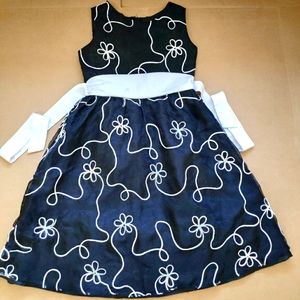 Rare Editions Formal Black & White Dress
